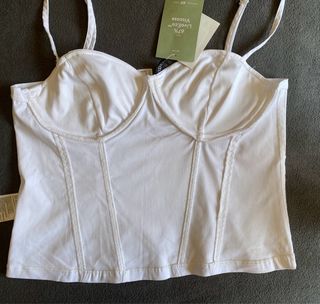 Top blanco Divided talla L