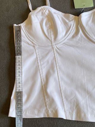 Top blanco Divided talla L
