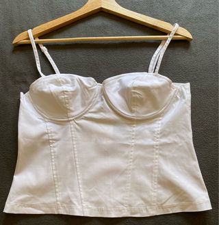 Top blanco Divided talla L