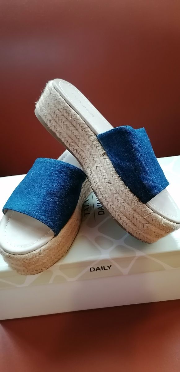 Sandali Zeppa Tata - Blu