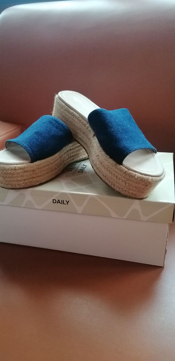 Sandali Zeppa Tata - Blu