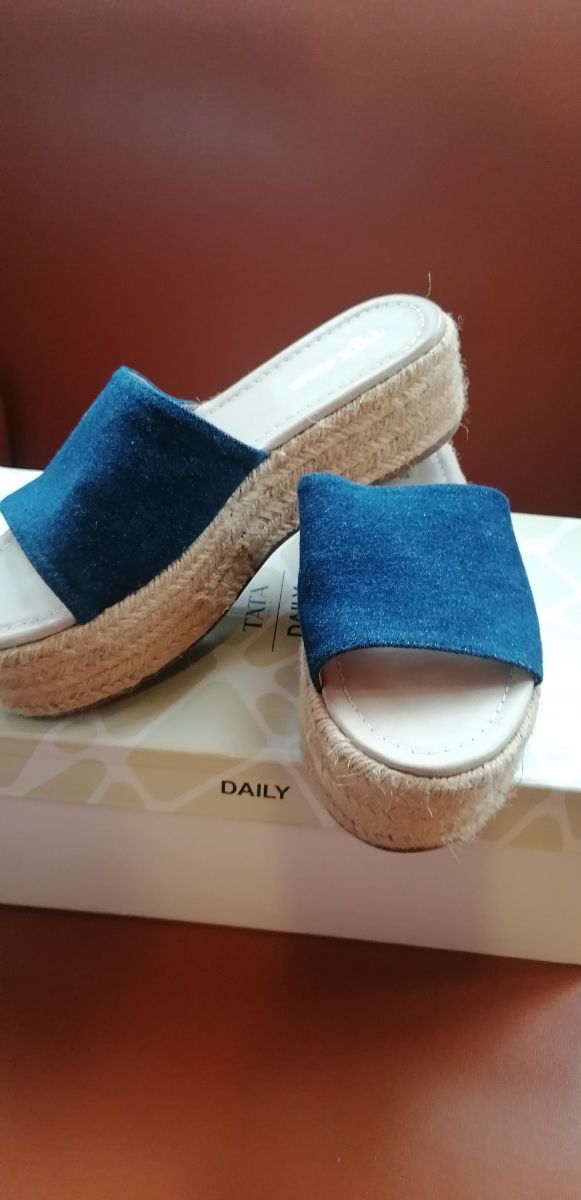 Sandali Zeppa Tata - Blu