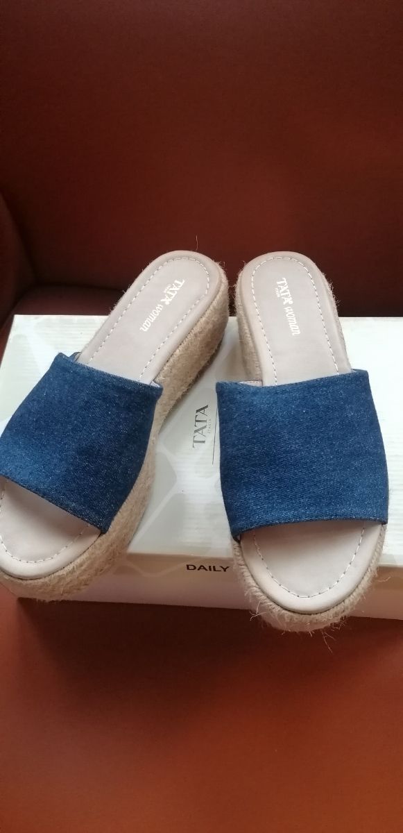 Sandali Zeppa Tata - Blu