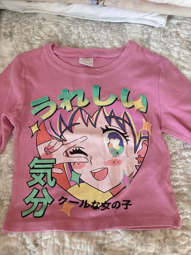 Camiseta Zara niña 11-12 años rosa