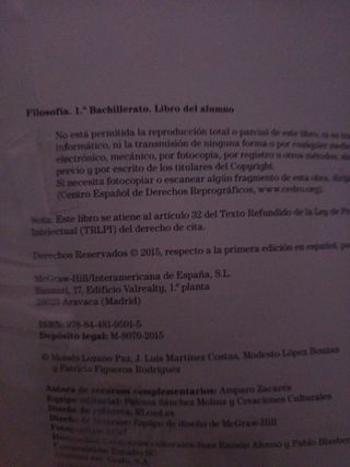 LA - Filosofia 1 Bachillerato. Libro alumno
