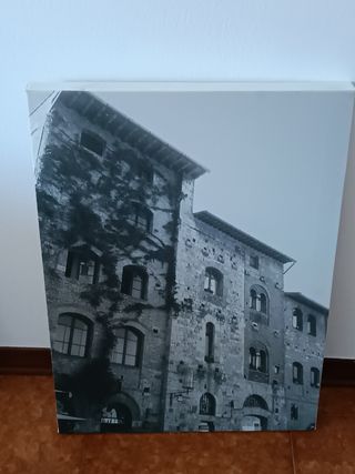 Quadro Tela - Città antica B/N