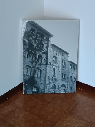 Quadro Tela - Città antica B/N