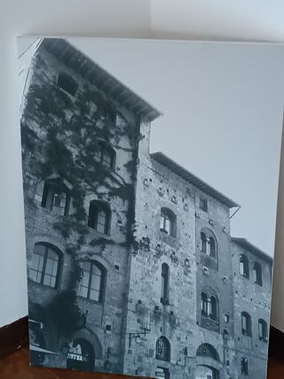 Quadro Tela - Città antica B/N