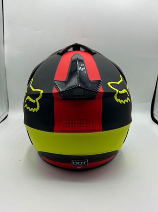 Casco Fox motocross - Negro/Amarillo