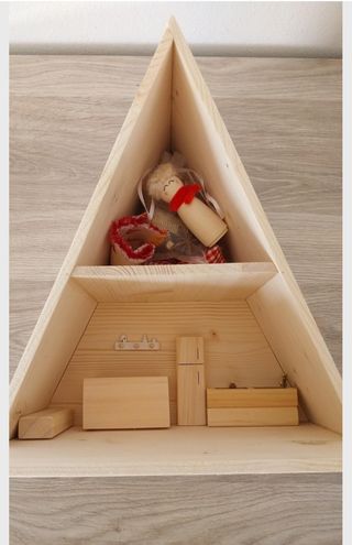 Casa bambole legno fatta a mano
