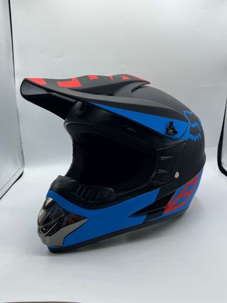 Casco Fox Motocross - Azul y Negro