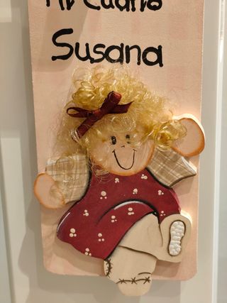 Cartel puerta infantil Susana