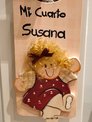 Cartel puerta infantil Susana