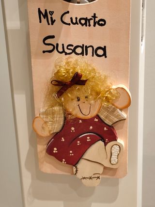 Cartel puerta infantil Susana