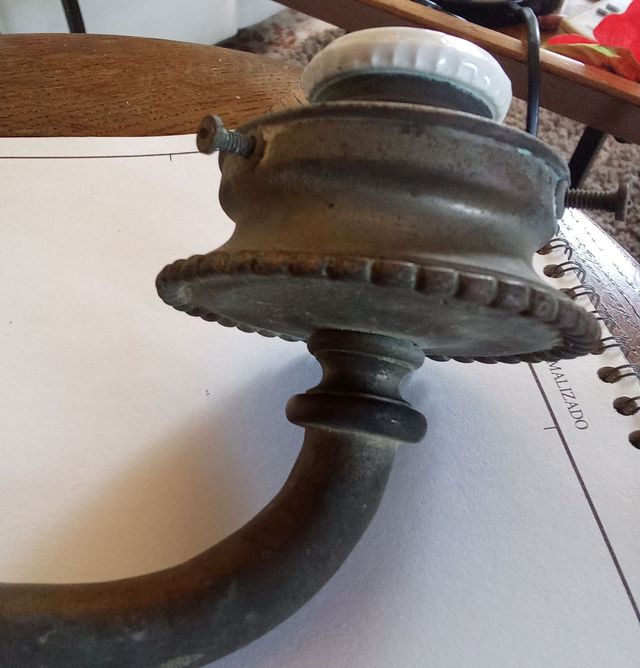 Aplique pared antiguo dorado