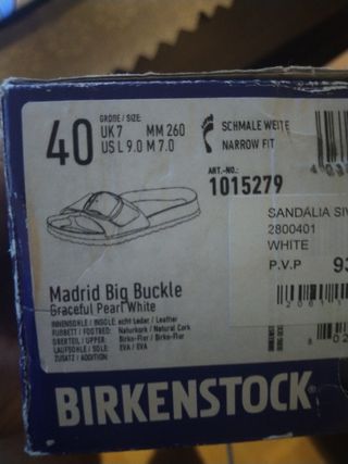 Birkenstock Sandalias Doradas 40