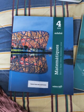 LIBRO MATEMÀTIQUES 4 ESO 