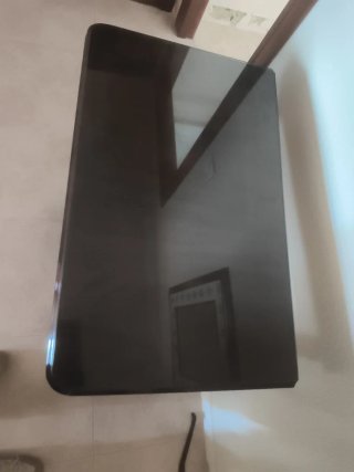Mesa auxiliar madera y marmol