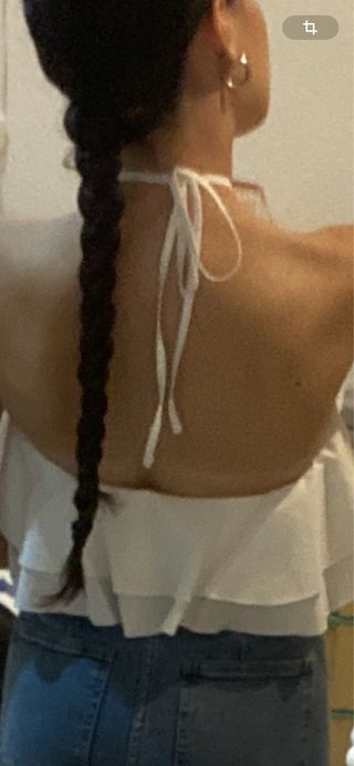 Body blanco Zara - Talla S
