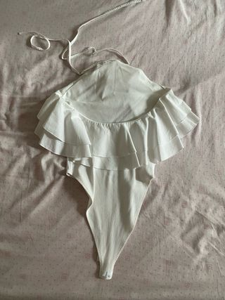 Body blanco Zara - Talla S