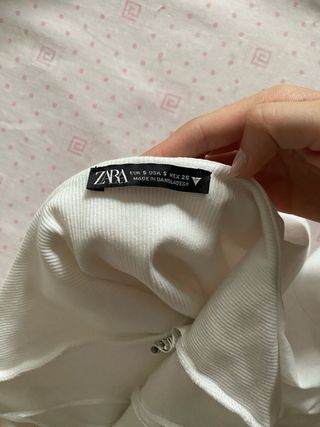 Body blanco Zara - Talla S