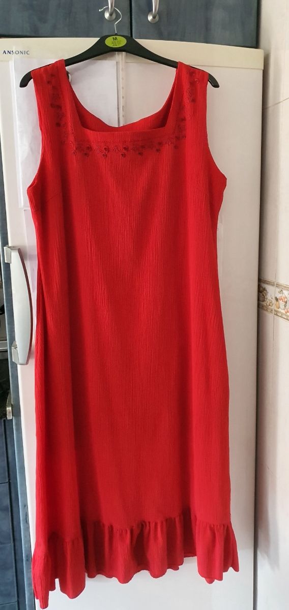Vestido rojo verano - Talla L