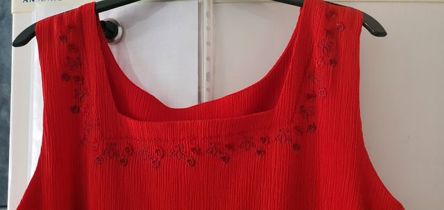 Vestido rojo verano - Talla L