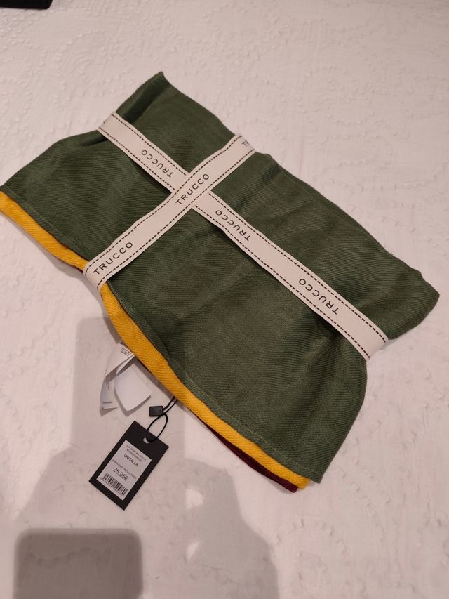 Pañuelo Trucco - Verde Oliva y Rojo