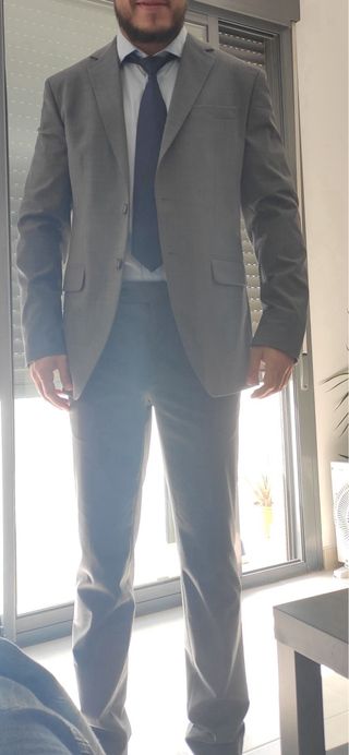 Traje gris Mango  hombre
