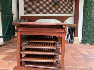 Mesa jardín teka - 4 sillas con cojines