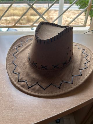 Gorro vaquero marrón