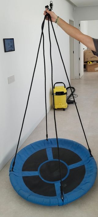 Columpio nido azul - exterior