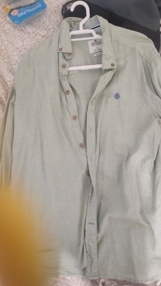 Camisa Springfield verde - Talla L