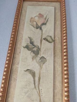 Cuadro Rosa - Decoración floral