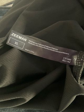 Body negro terciopelo XL
