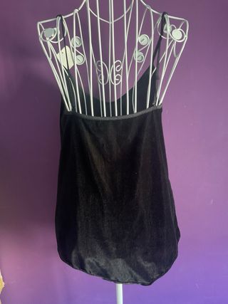 Body negro terciopelo XL