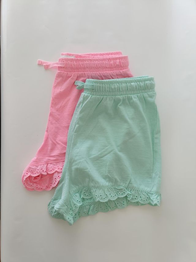 Shorts niña - 2 pzas. algodon