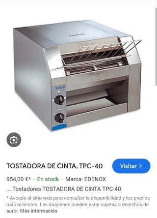 Tostadora industrial Eddesa