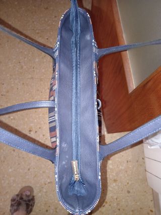 Bolso y monedero rayas Bosanova azul marino