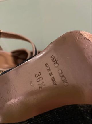 Sandali Cavalli in denim-blu