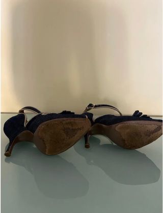 Sandali Cavalli in denim-blu