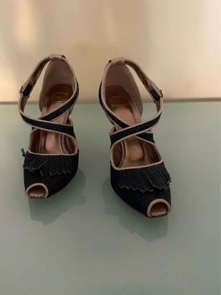 Sandali Cavalli in denim-blu