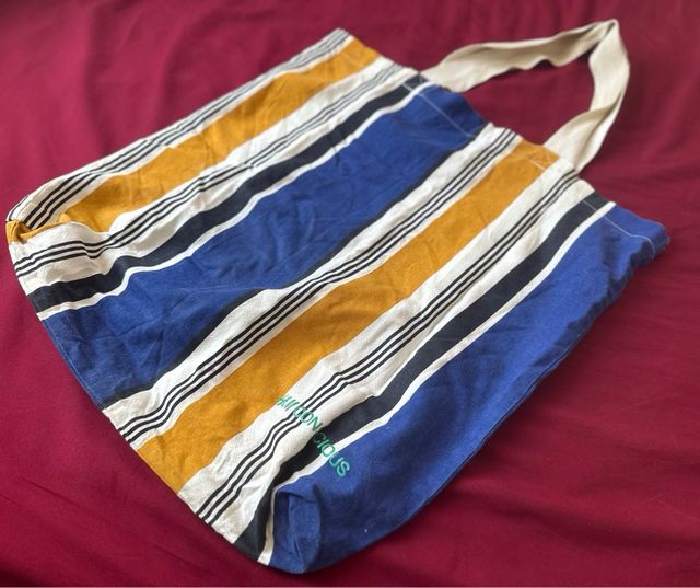 Bolso Tote H&M rayas multicolor