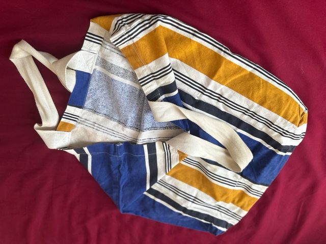 Bolso Tote H&M rayas multicolor