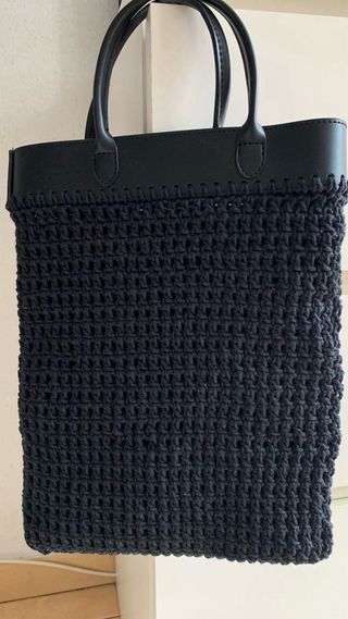 Bolso tote bag crochet artesanal 