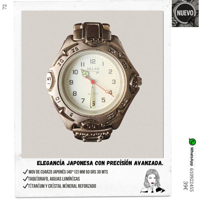 Reloj mov japonés Titanium dama