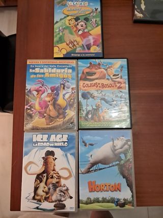 5 DVD infantiles - ¡Aventura asegurada!