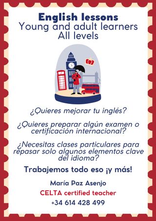 Clases inglés: todos niveles