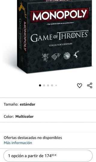 Winning Moves Monopoly: Game of Thrones 