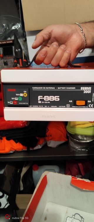Cargador baterías FERVE F-886 24-120Ah